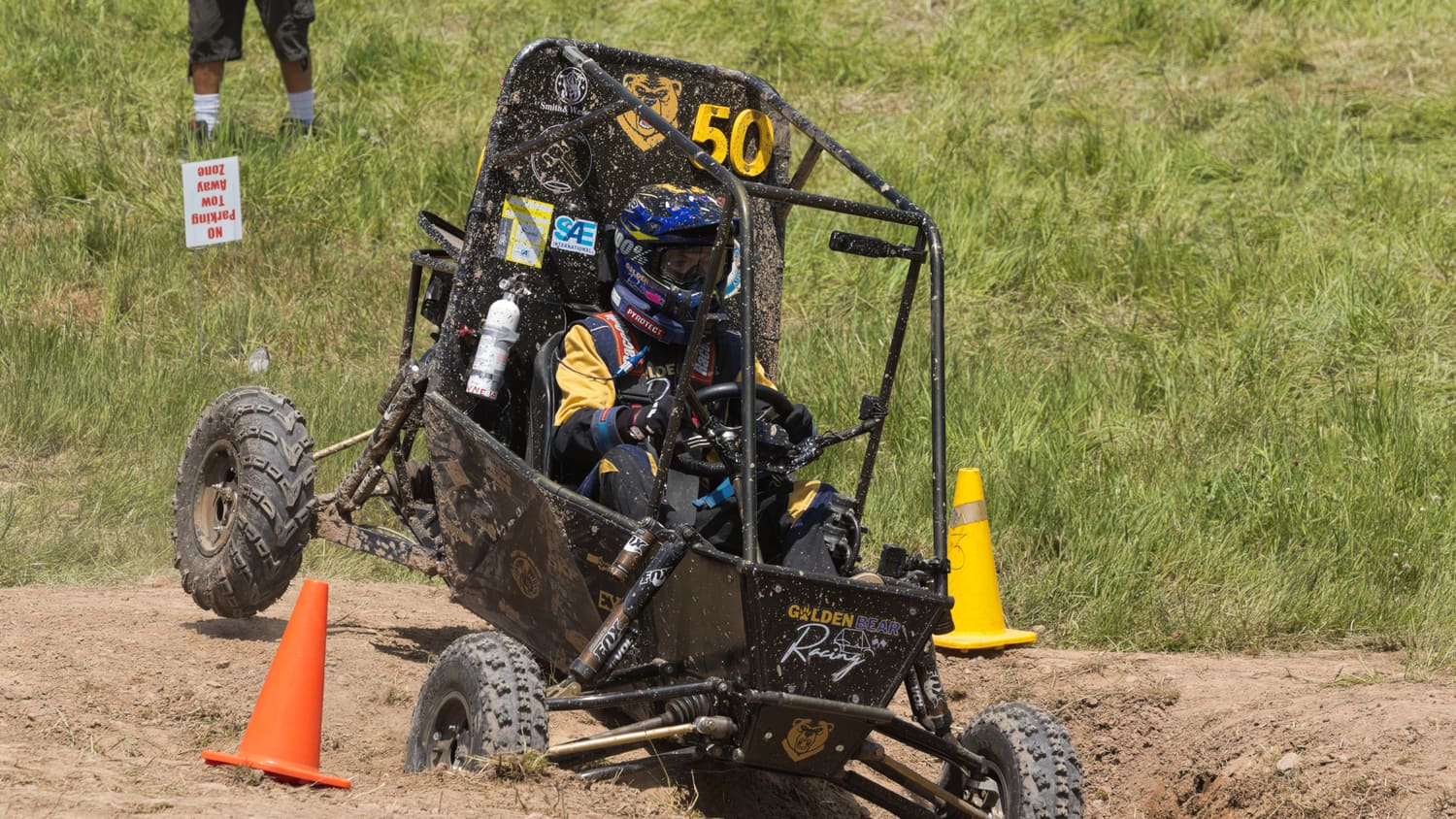 GBR4 working through rough terrain with the suspension articulated